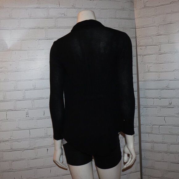 Black Cardigan Size Medium by Ambiance Apparel - Picture 3 of 6